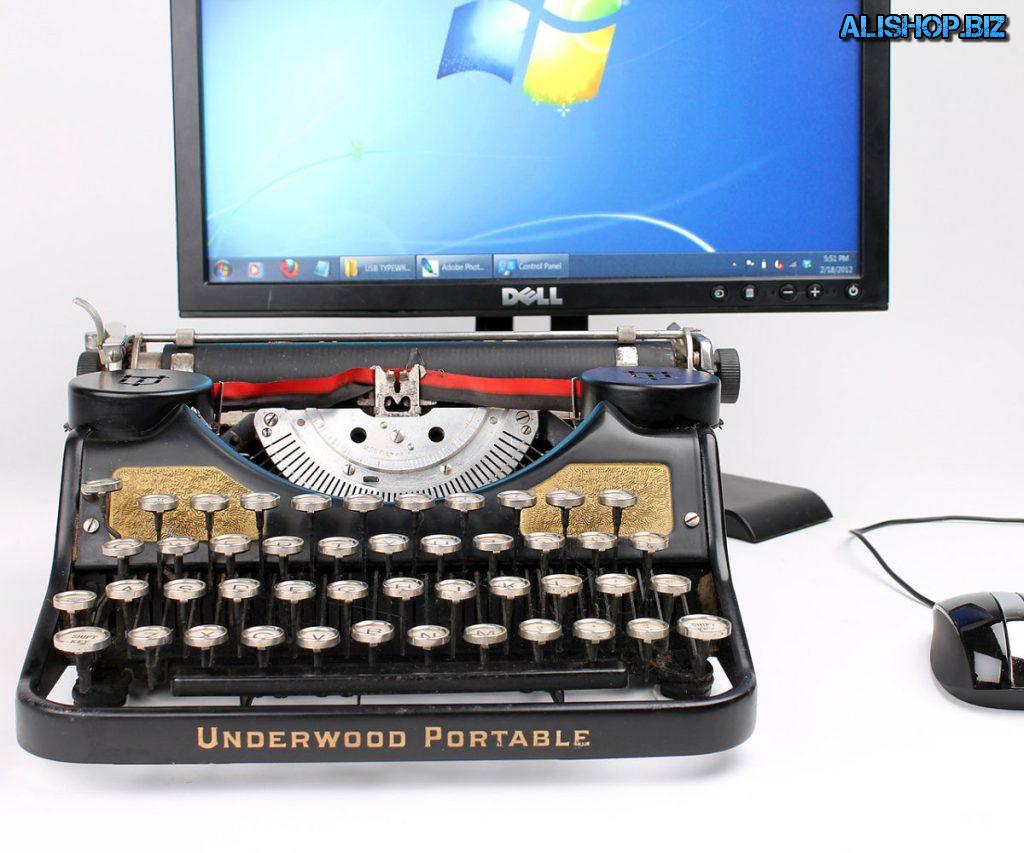 Etsy USB Typewriter: клавиатура в виде печатной машинки - для Apple iPad и ПК