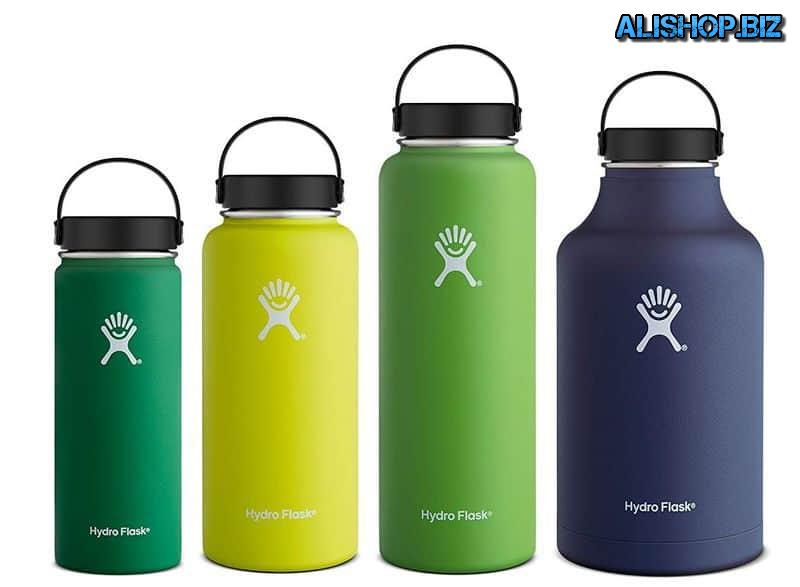 Water bottle with a wide neck Hydro Flask