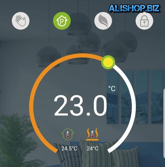 Thermostat with the ability to control through wi-fi