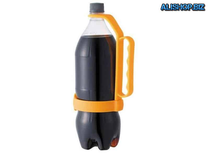 Handle for plastic bottles