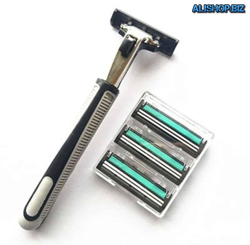 Men's razor with 2 blades