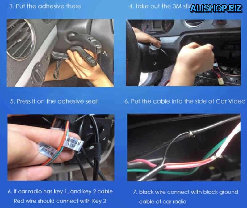 Steering column remote control for car audio