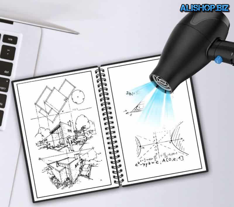 Refillable notebook with erasable pages