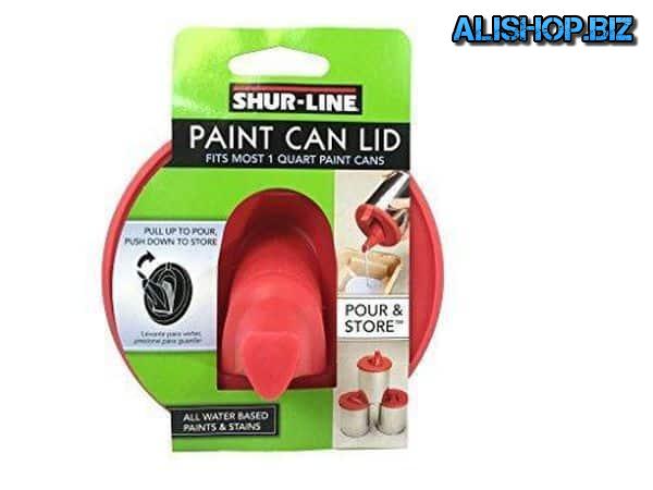 Flexible cover with a spout for paint cans Shur-Line
