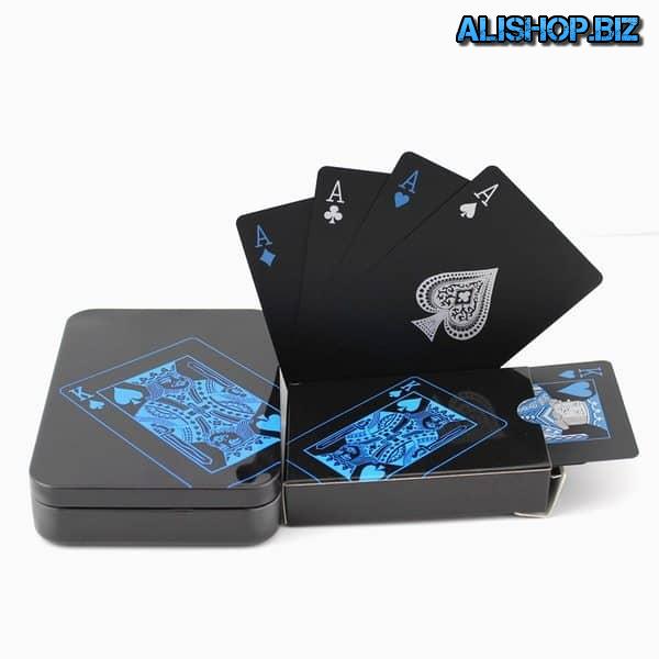 Set of playing cards in weatherproof box