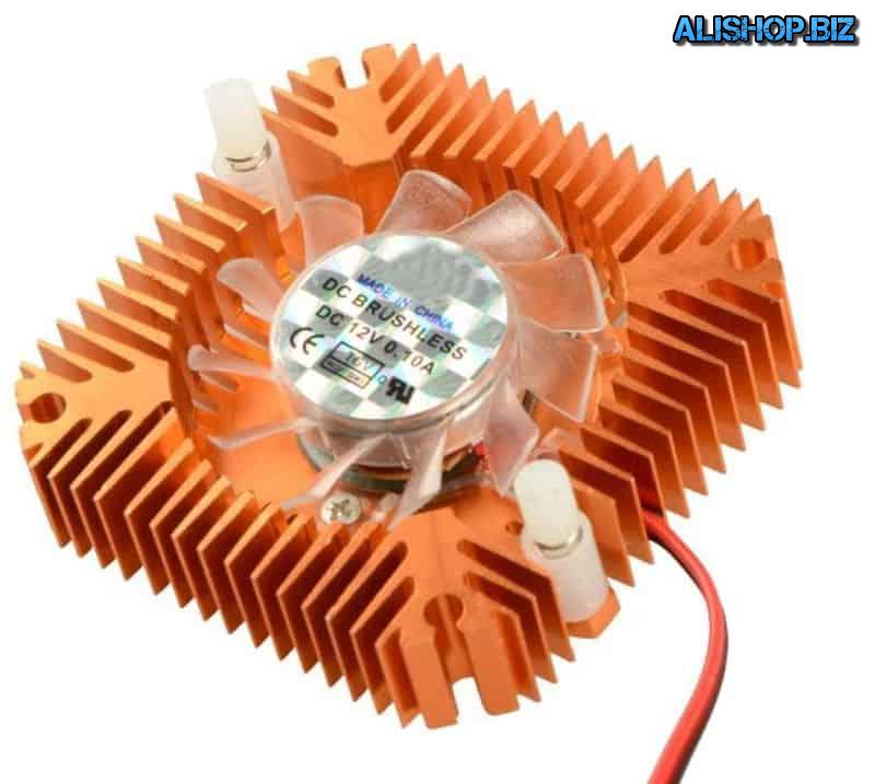 Miniature fan with aluminum heatsink