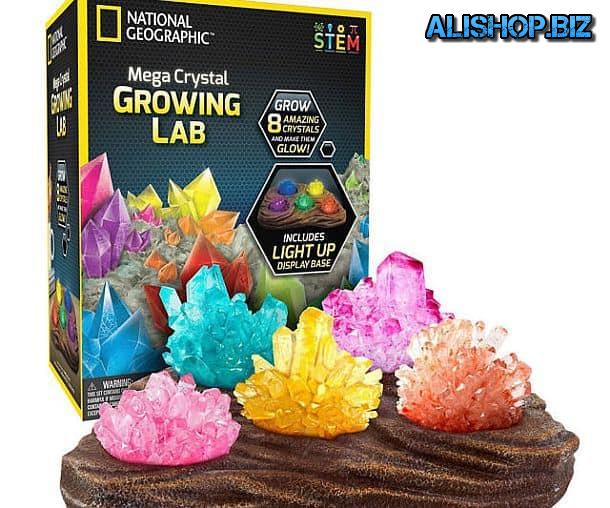 The kit for growing crystals and build a homemade night light Grow Your Own Crystal Nightlight