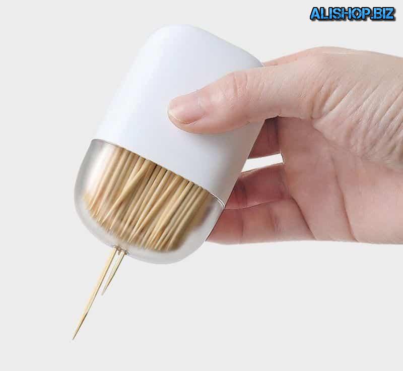 Magnetic holder for toothpicks