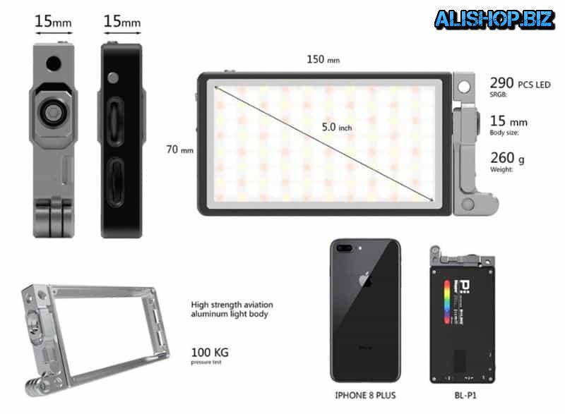 RGB light panel for cameras Boling BL P1