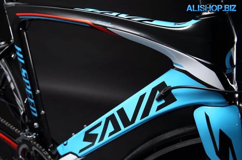 SAVA bike with carbon frame and fork