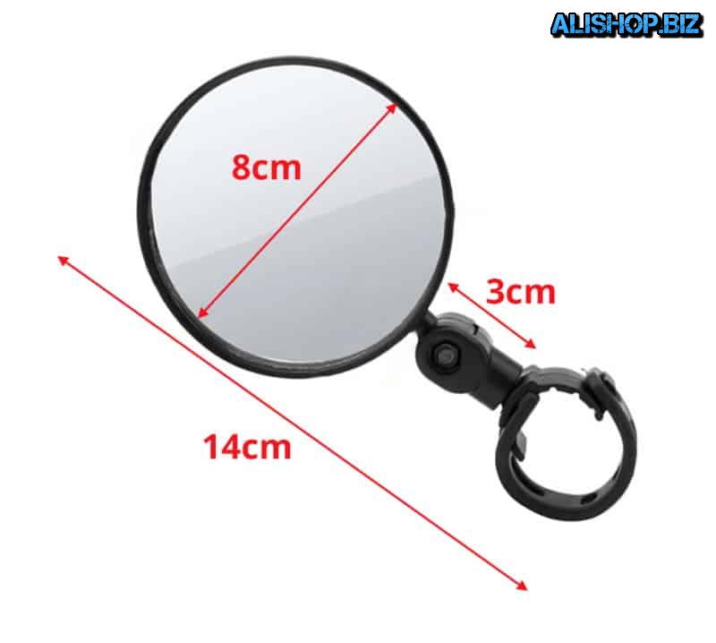 Rear view mirror for bicycles